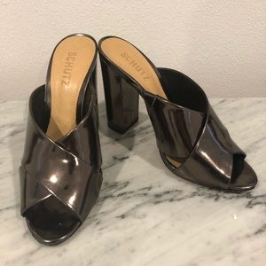 Schutz Maisie Metallic Heels